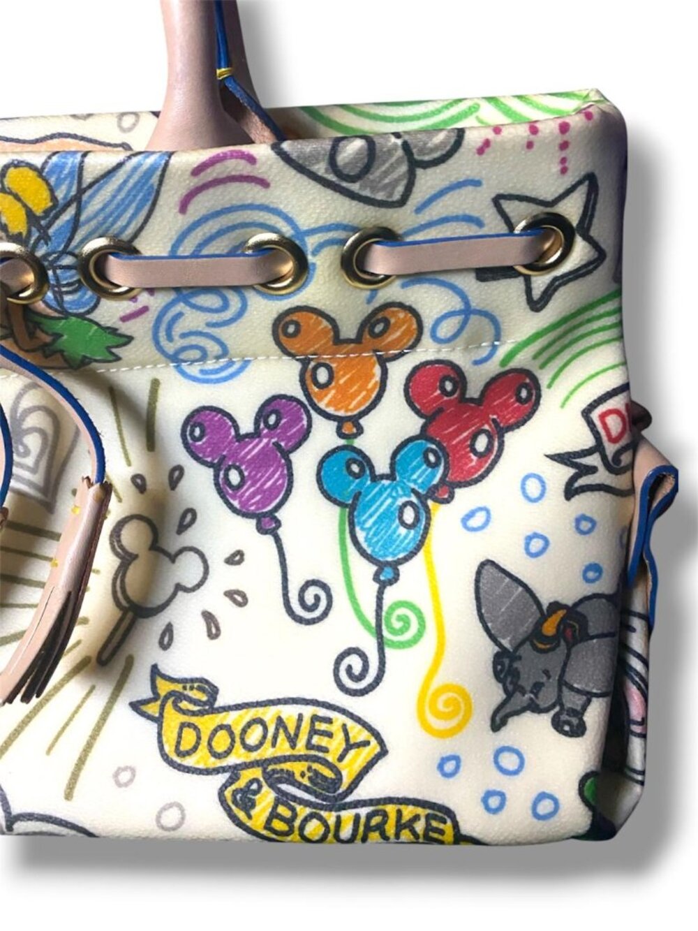 DOONEY AND BOURKE - Disney Sketch Tassel Tote WALT DISNEY WORD - DISNEYLAND - Picture 5 of 9